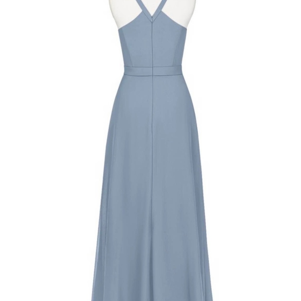 Azazie Dusty Blue Dress - image 4